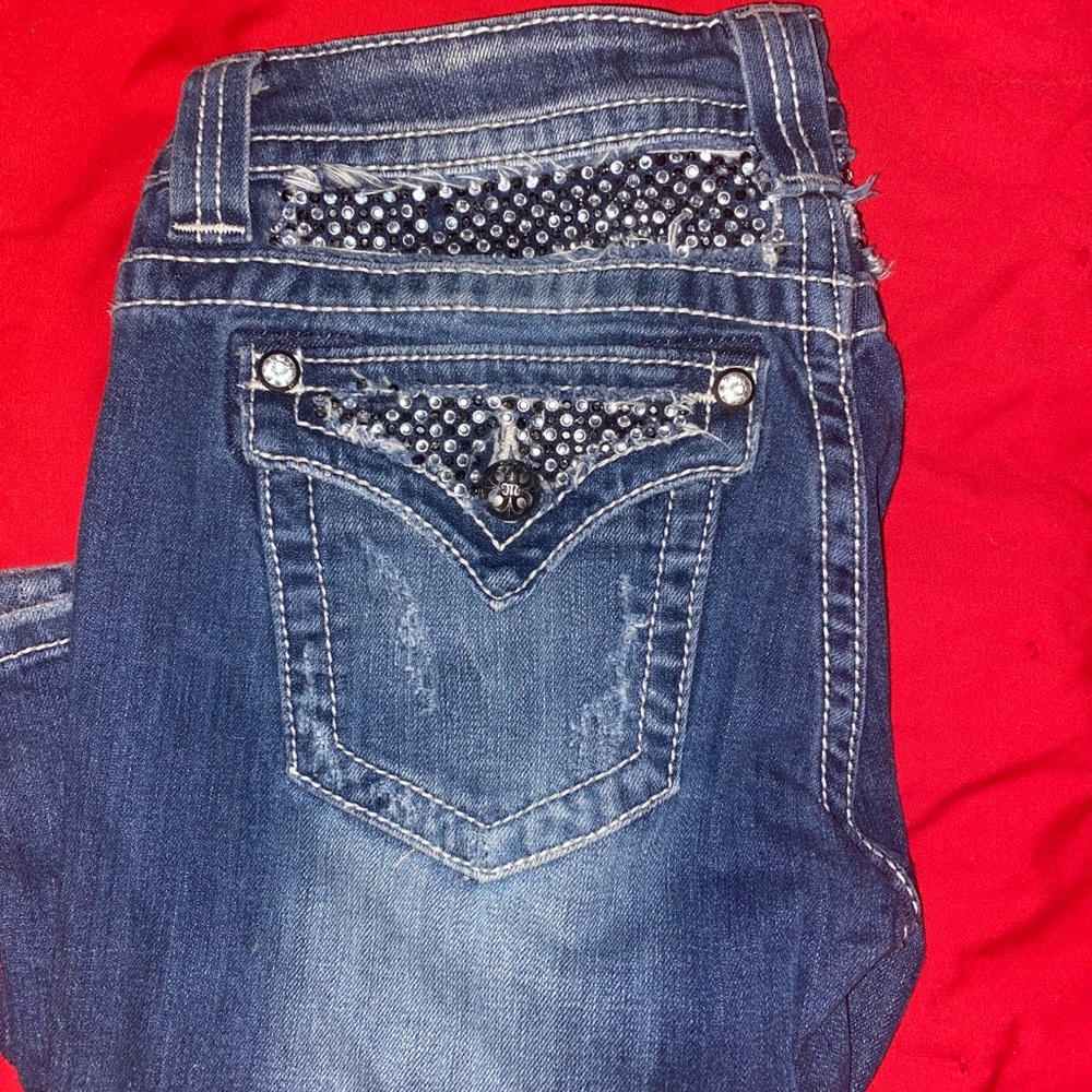 💎💎Miss me distressed bling jeans with crystals